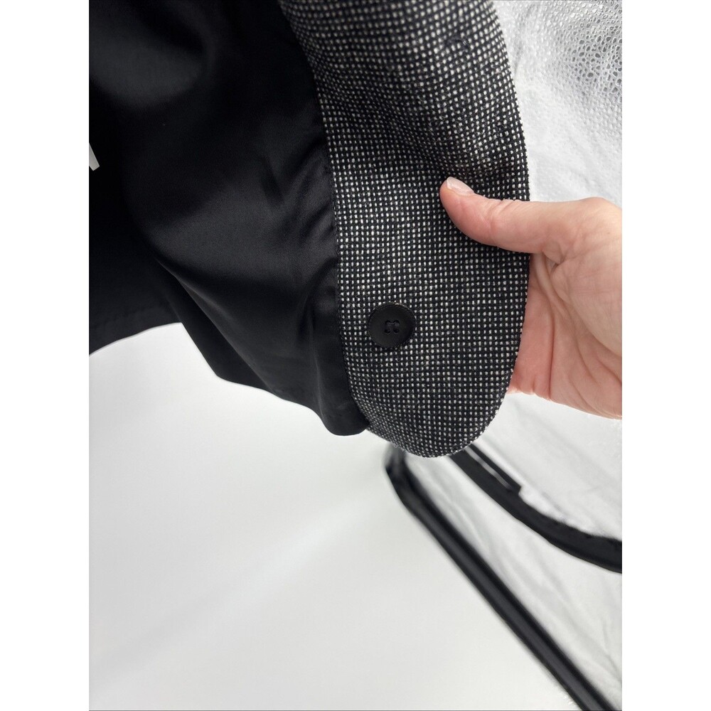 Vintage 90s womens Pendleton Black/white Houndstooth Wool Blazer Size 12 - Picture 8 of 8